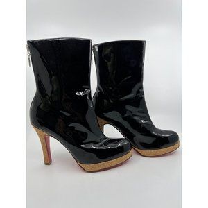 oh DEER! Women's Rachel Patent Platform Boot Size 7.5